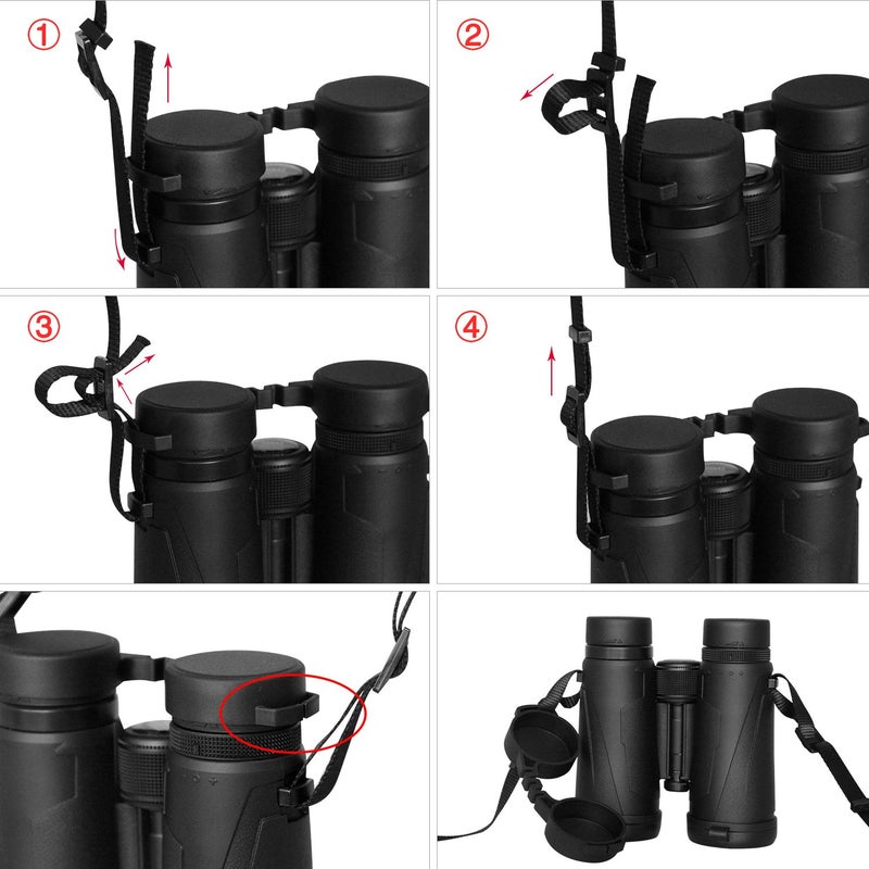 Eyeskey TROSCAS Super Comfort Neoprene Optic Straps | Loop Connectors | Field Repair Buckle | Lightweight | Adjustable Length Neck Straps for Binoculars Cameras (Type 4) - Image 5